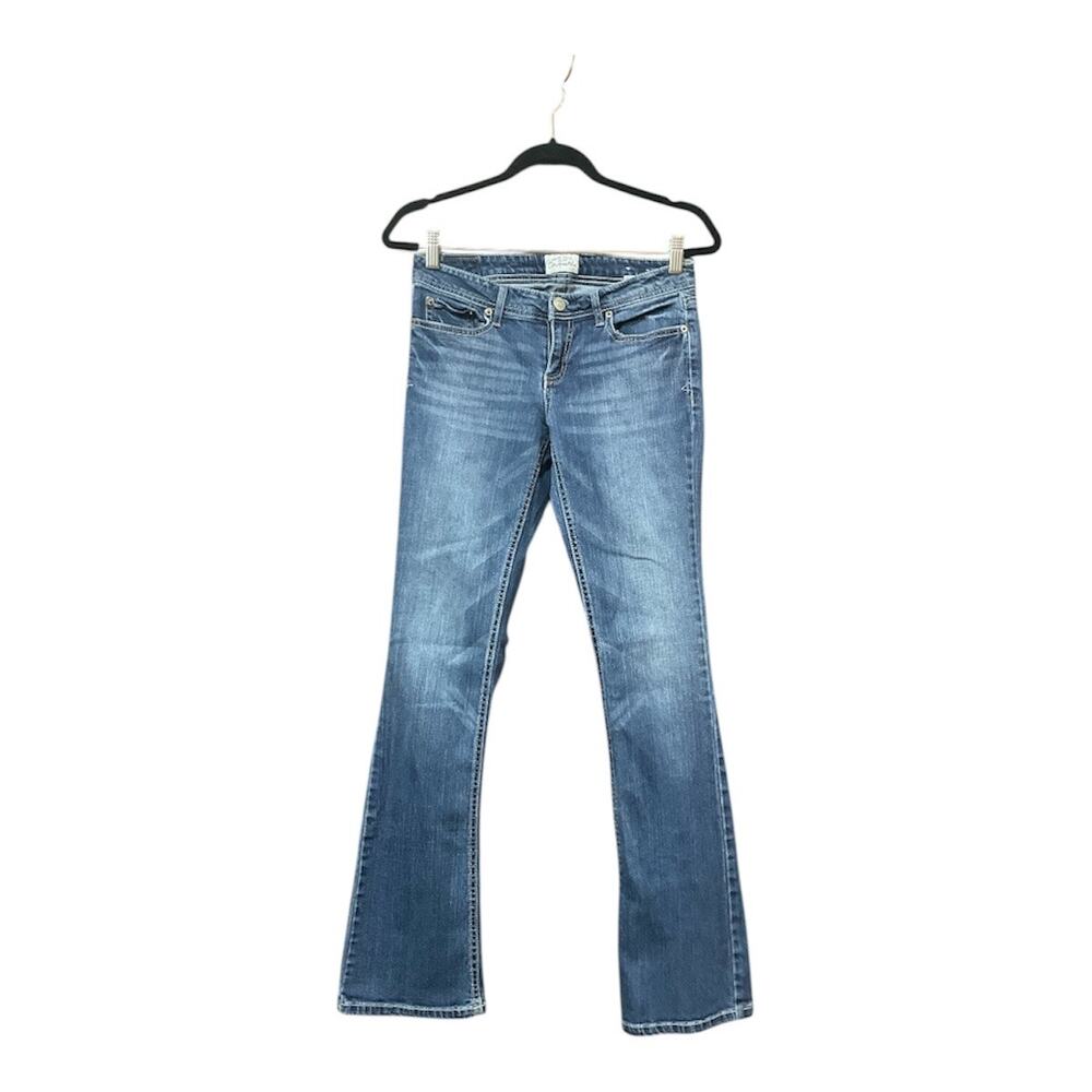 Y2K Aeropostale Jeans Women Blue Chelsea Bootcut 7/8 Long